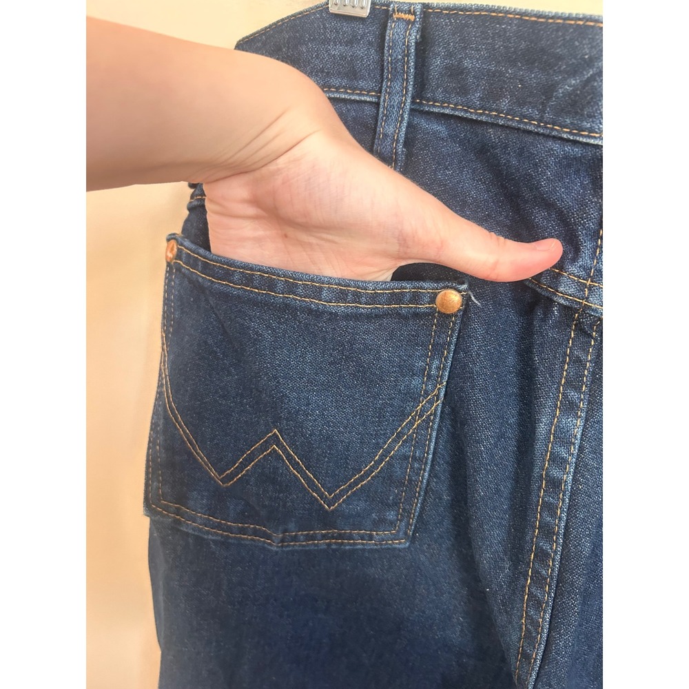Wrangler Cowboy Cut Slim Fit Jeans 936DSD Dark Wash Indigo Denim 33x34 NEW - Picture 5 of 9